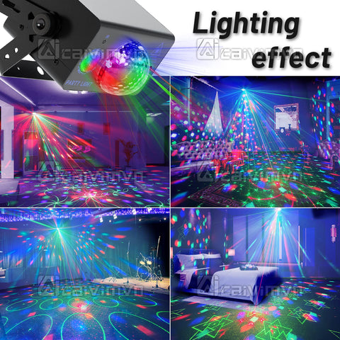 Caivimvn LED stage lighting adds dynamic color to clubs or home events.