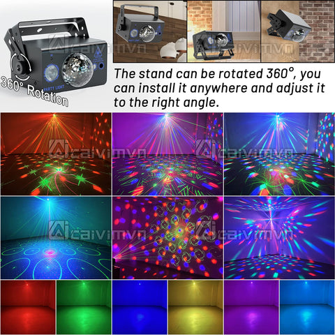 Caivimvn sound-activated mode syncs flashes to music for rhythm.