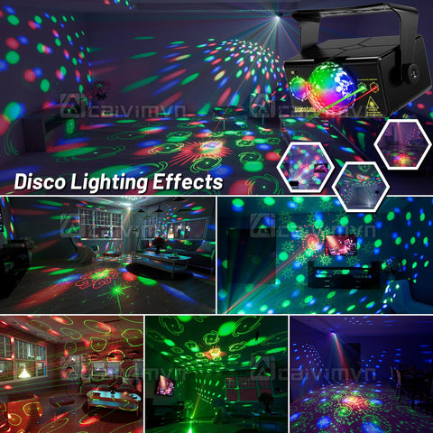 Caivimvn RGB color modes customize lighting to fit mood and tempo.