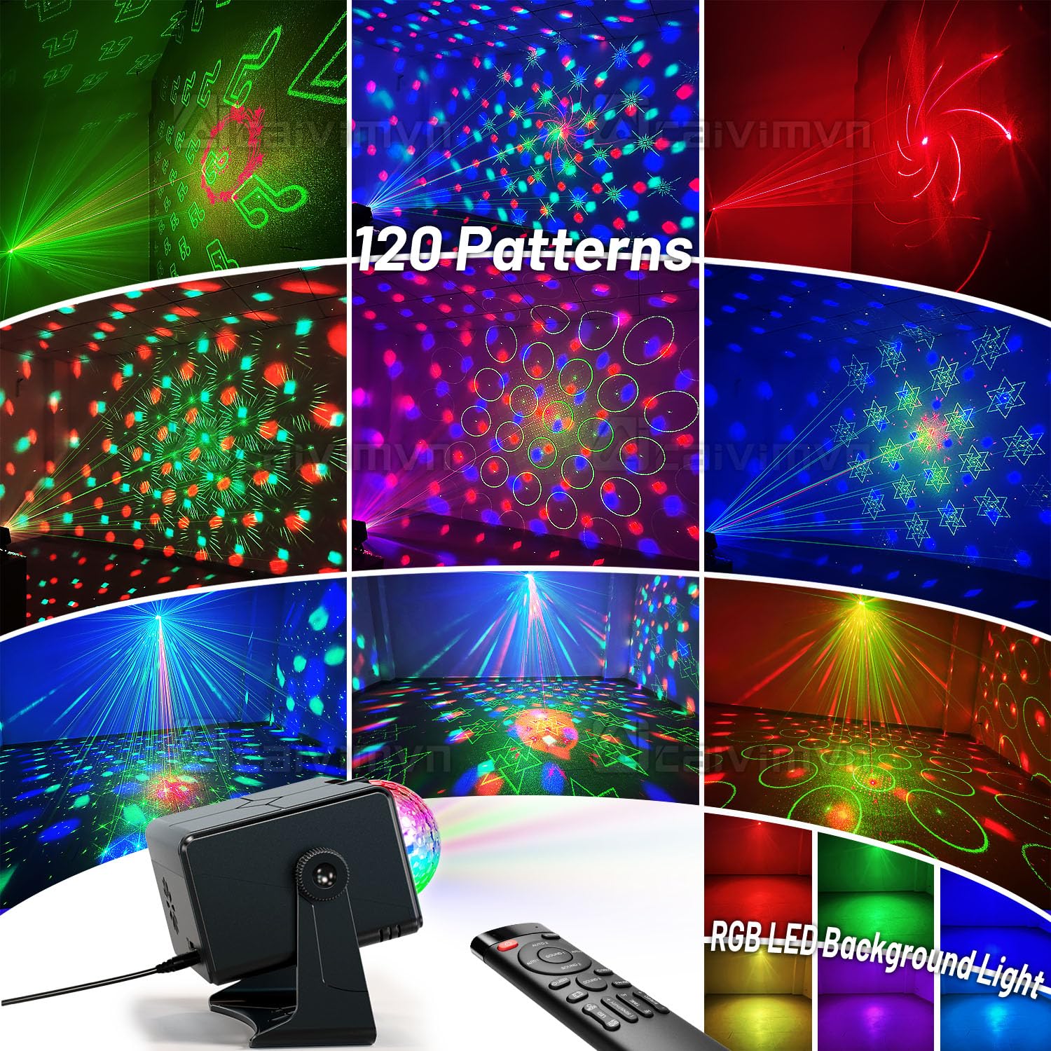 caivimvn sound activated mode responds to music rhythm