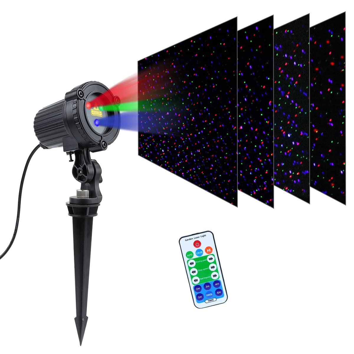 CAIYUE versatile projector suited for Halloween and Christmas