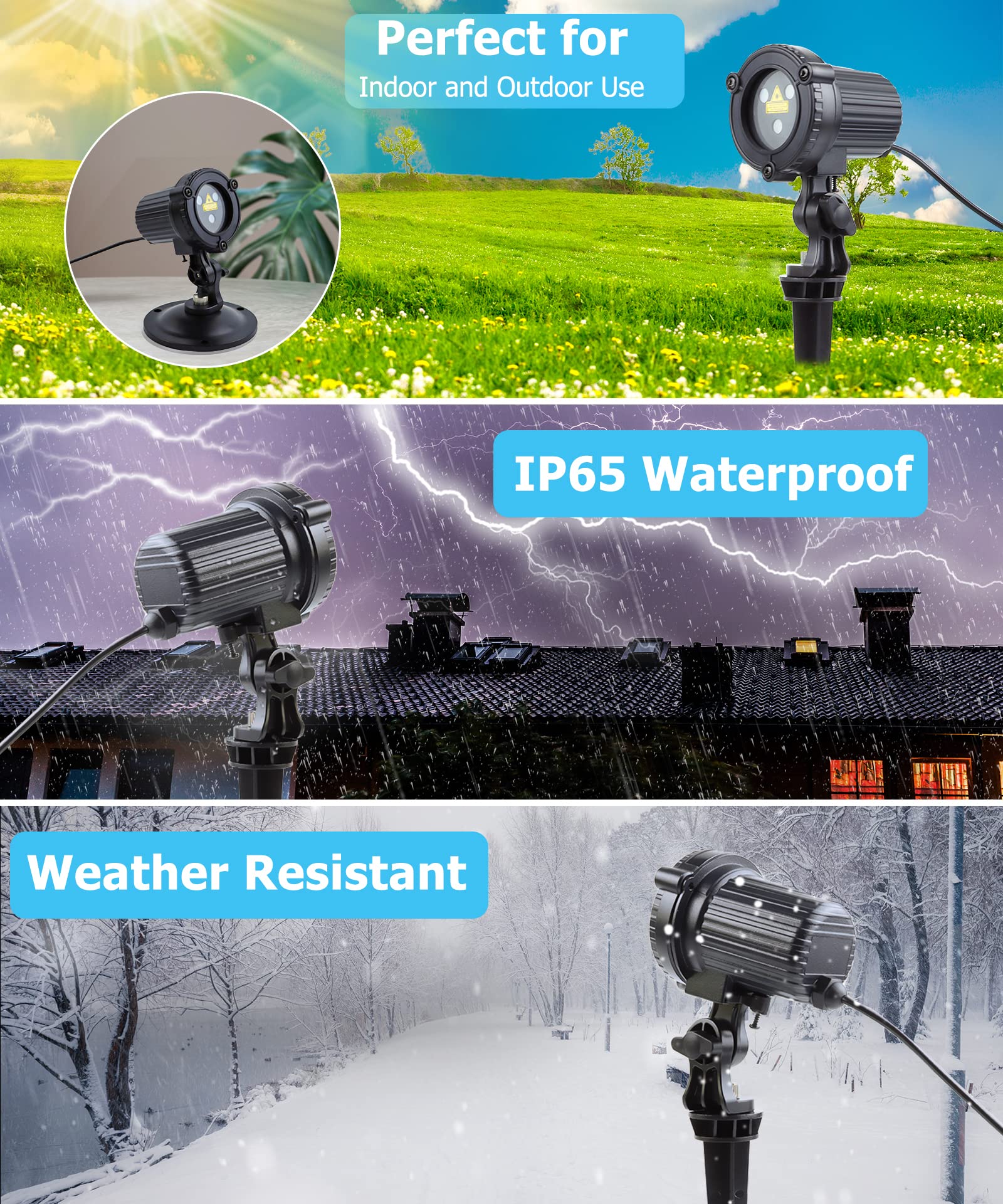CAIYUE timer-enabled projector can schedule lighting automatically