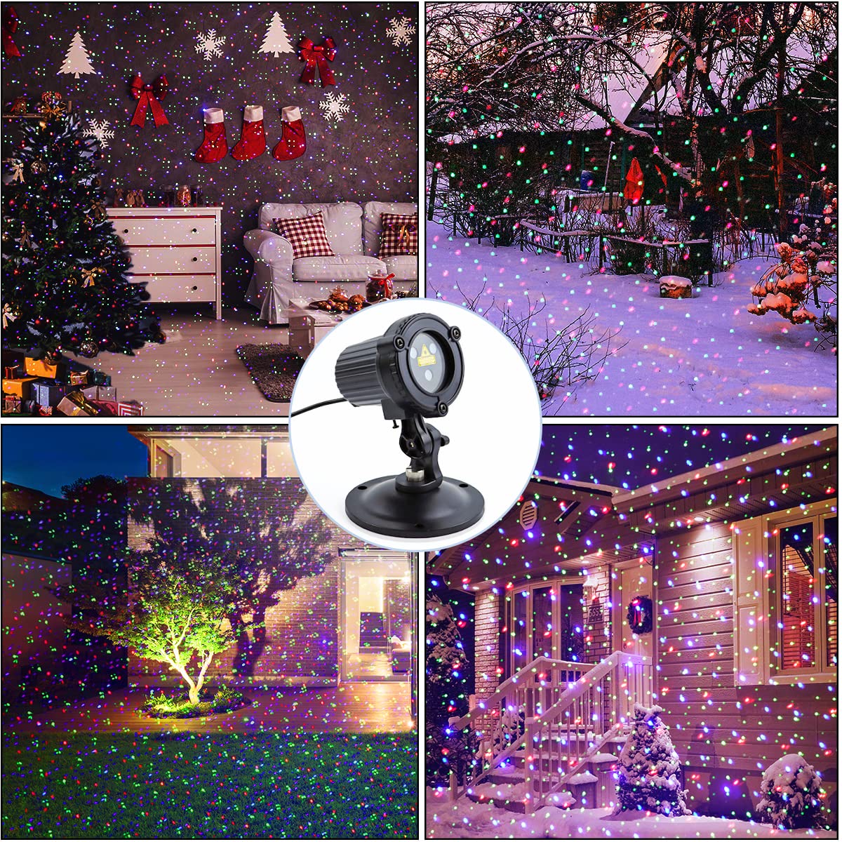 CAIYUE wall and window stars light indoor and outdoor décor