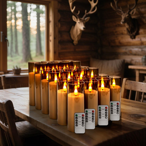 CAKETYCG 3D flicker creates a warm, lifelike candle ambiance for gatherings.