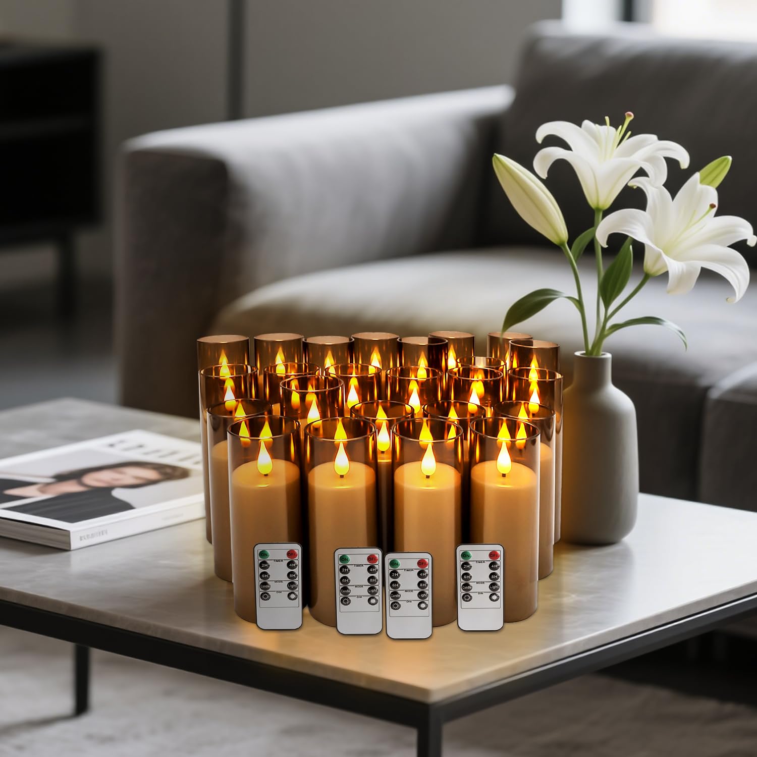 CAKETYCG flameless design offers smoke-free decoration for homes with kids or pets.