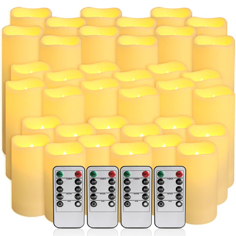 CAKETYCG LED flameless candles with remote-control centerpieces for safe, eye-catching ambience