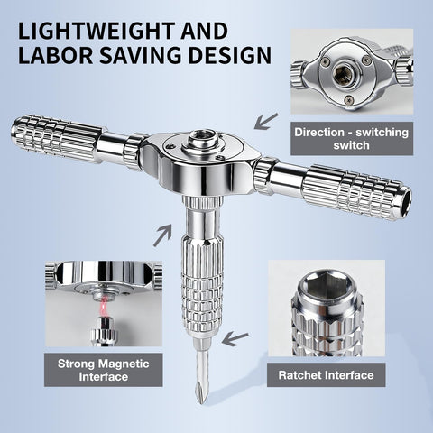 CAKKAGAMA short bits cluster with magnetic retention for precise screws.