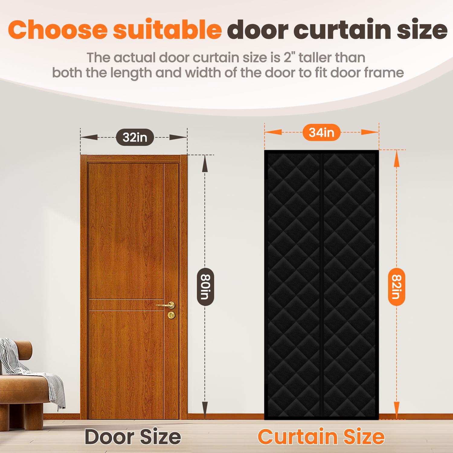 Calanofin reduces drafts and noise for a quieter space.