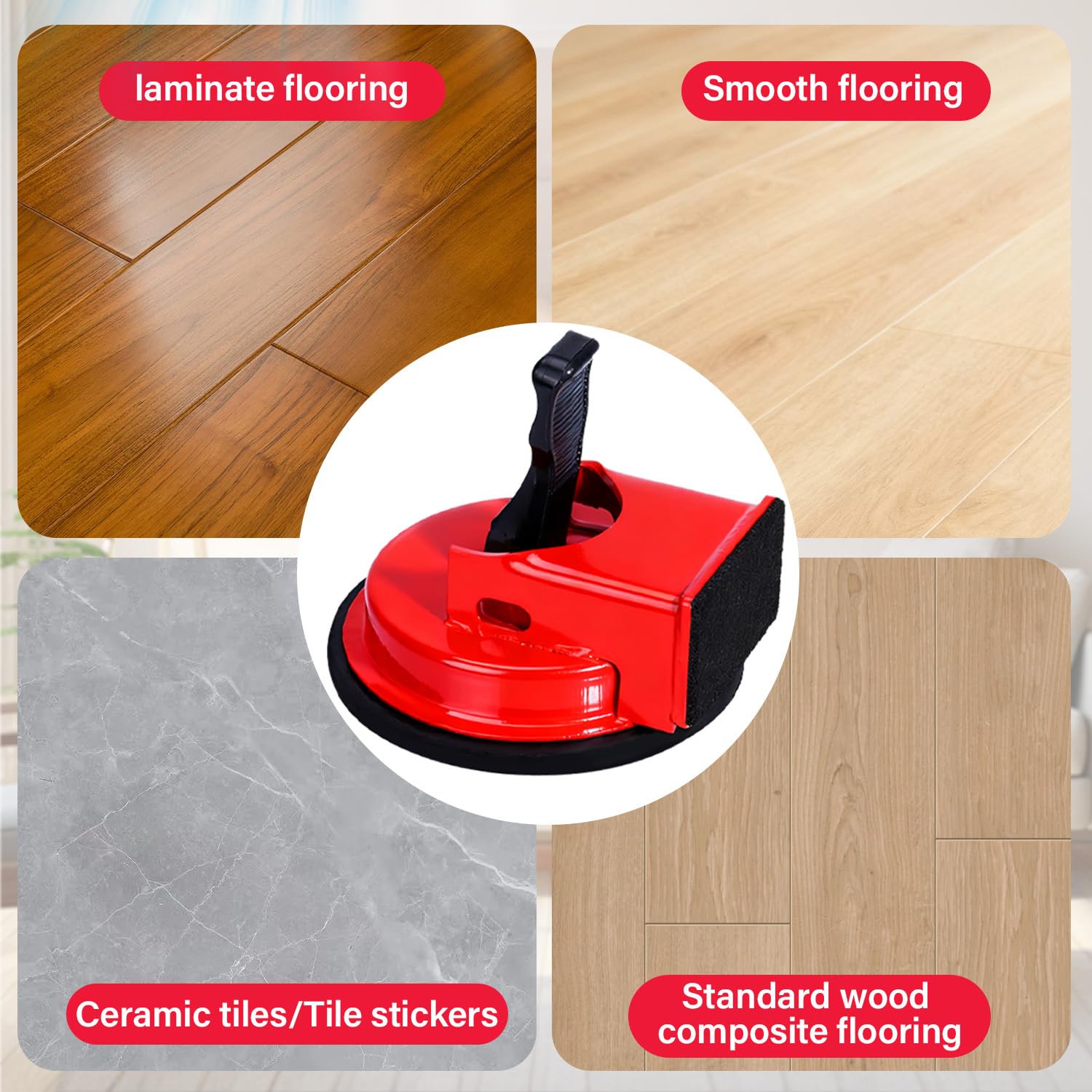 Calanytul Floor Gap Fixer Tool used on tile and laminate flooring tasks.