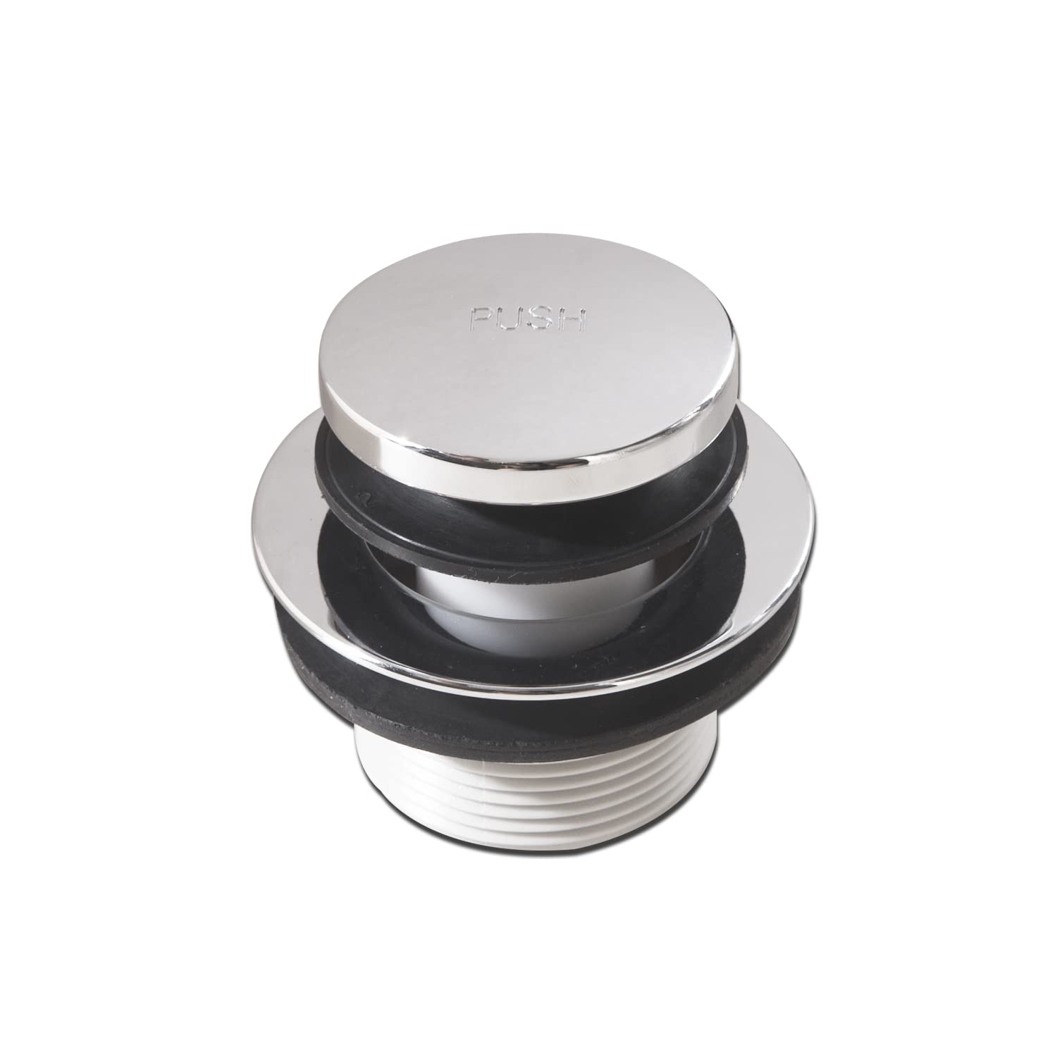 CalcMetal tip-toe bathtub drain stopper chrome provides a tight seal for efficient water drainage
