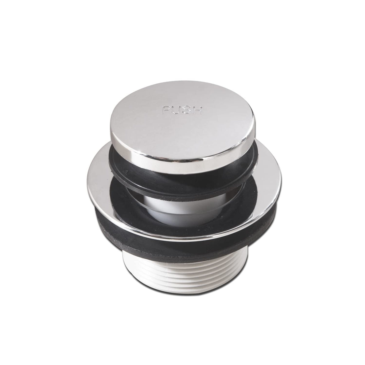 CalcMetal tip-toe bathtub drain stopper chrome provides a tight seal for efficient water drainage