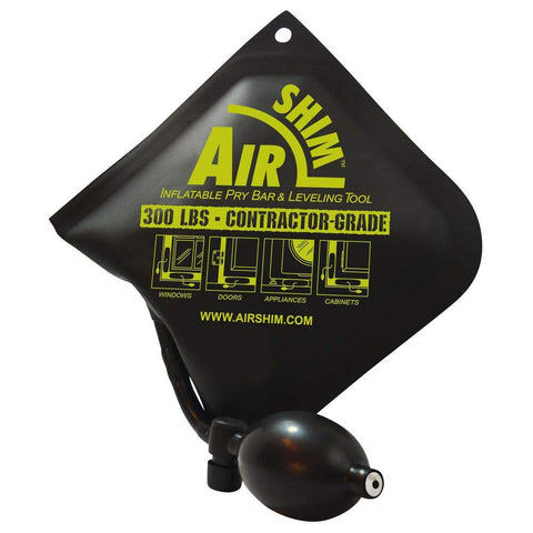 Calculated Industries AirShim inflatable pry bar shows versatile lifting in tight spaces.