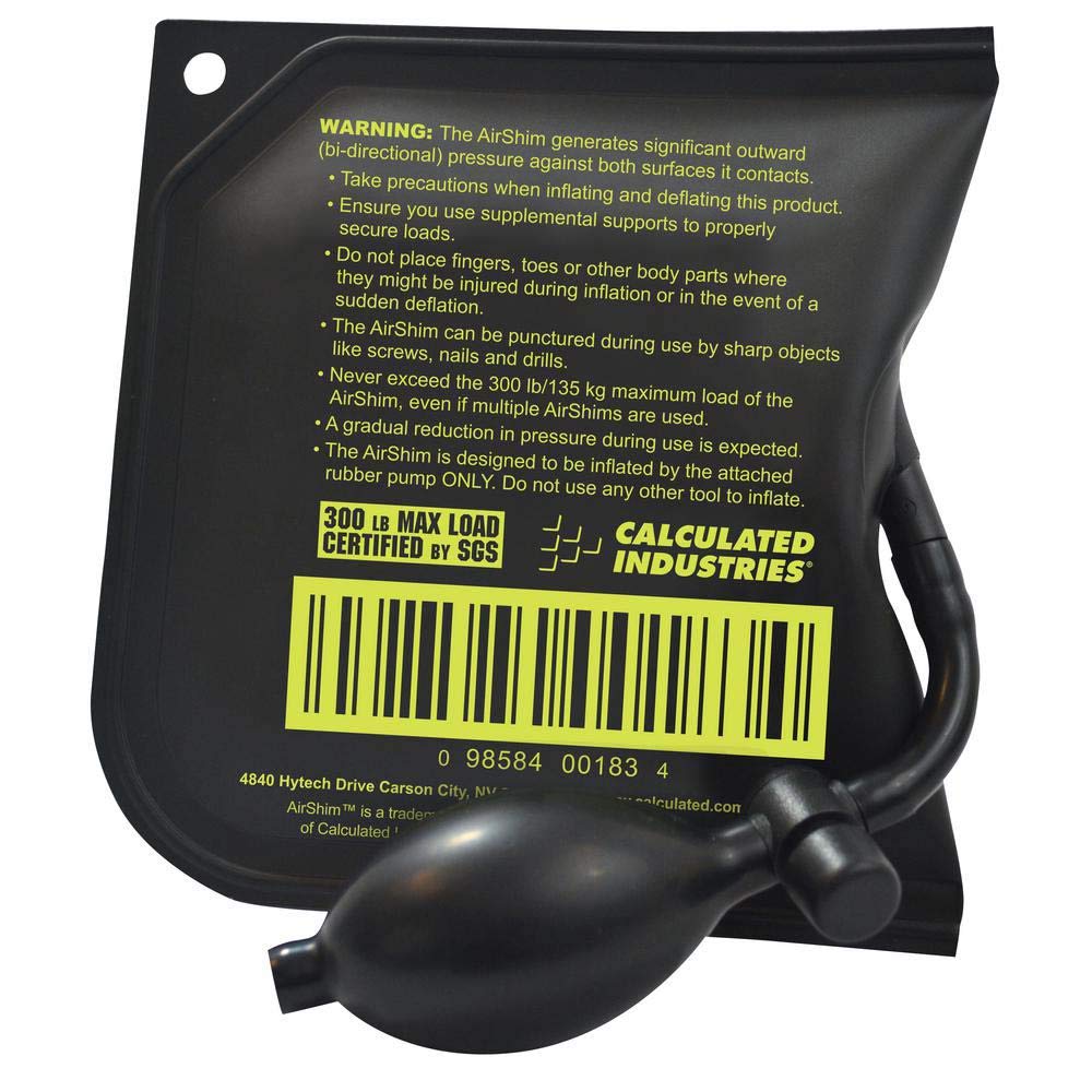 Calculated Industries AirShim one-handed operation enables quick alignments and adjustments.