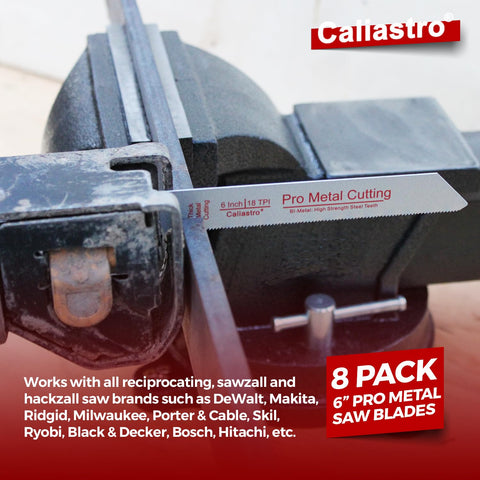 Caliastro blade cutting through conduit for clean metal work