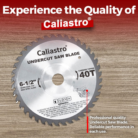 Caliastro blade delivering straight, clean cuts on door jambs