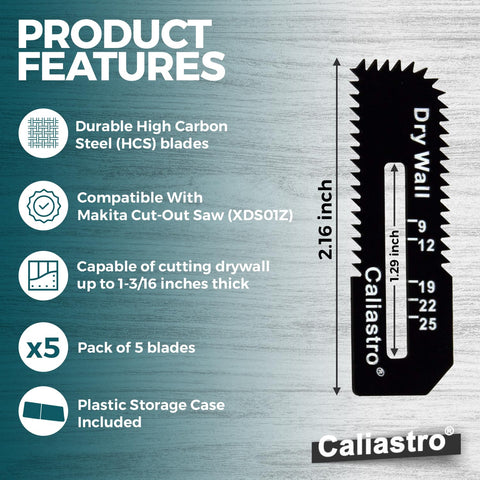 High carbon steel Caliastro blades delivering long life.