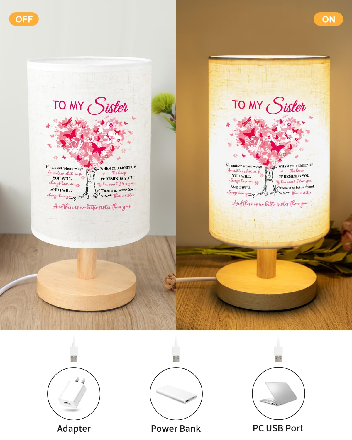 Calibron table lamp soft light glow eases late-night browsing.