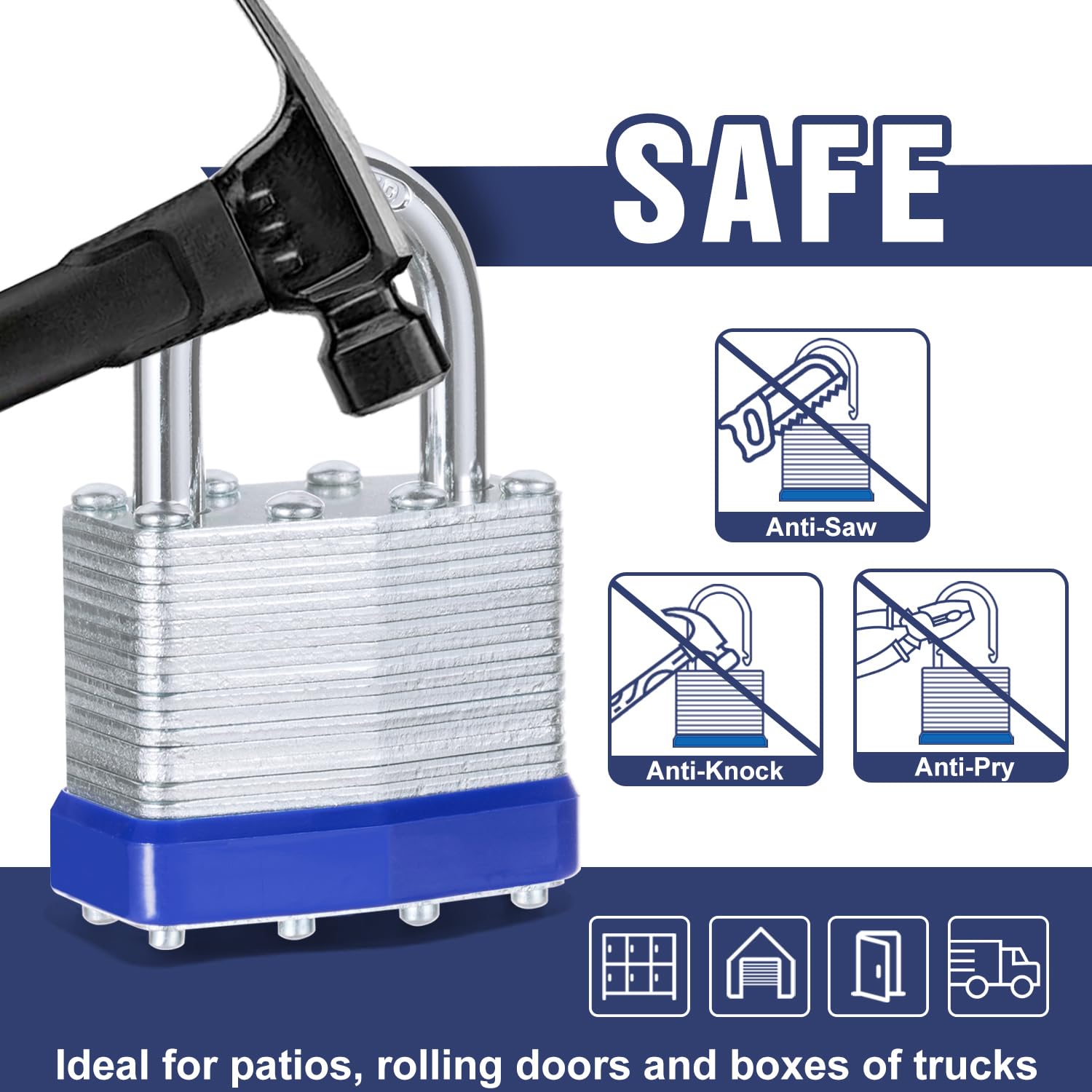 CALIDSUP padlocks in outdoor use withstand weather while keeping tools secure.