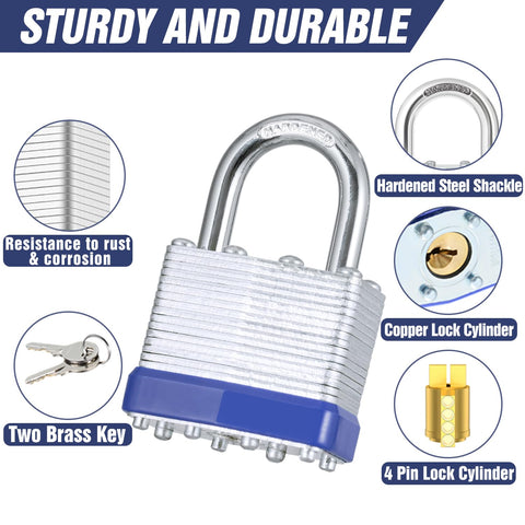 CALIDSUP keyed-alike set locks gates and sheds with a single familiar key.