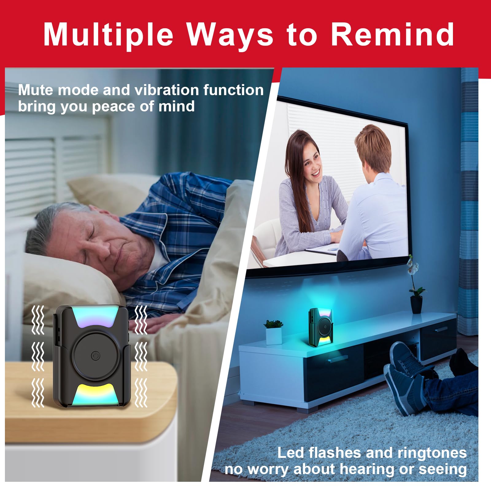 CallToU doorbell flashing light provides quick visual cues for visitors.