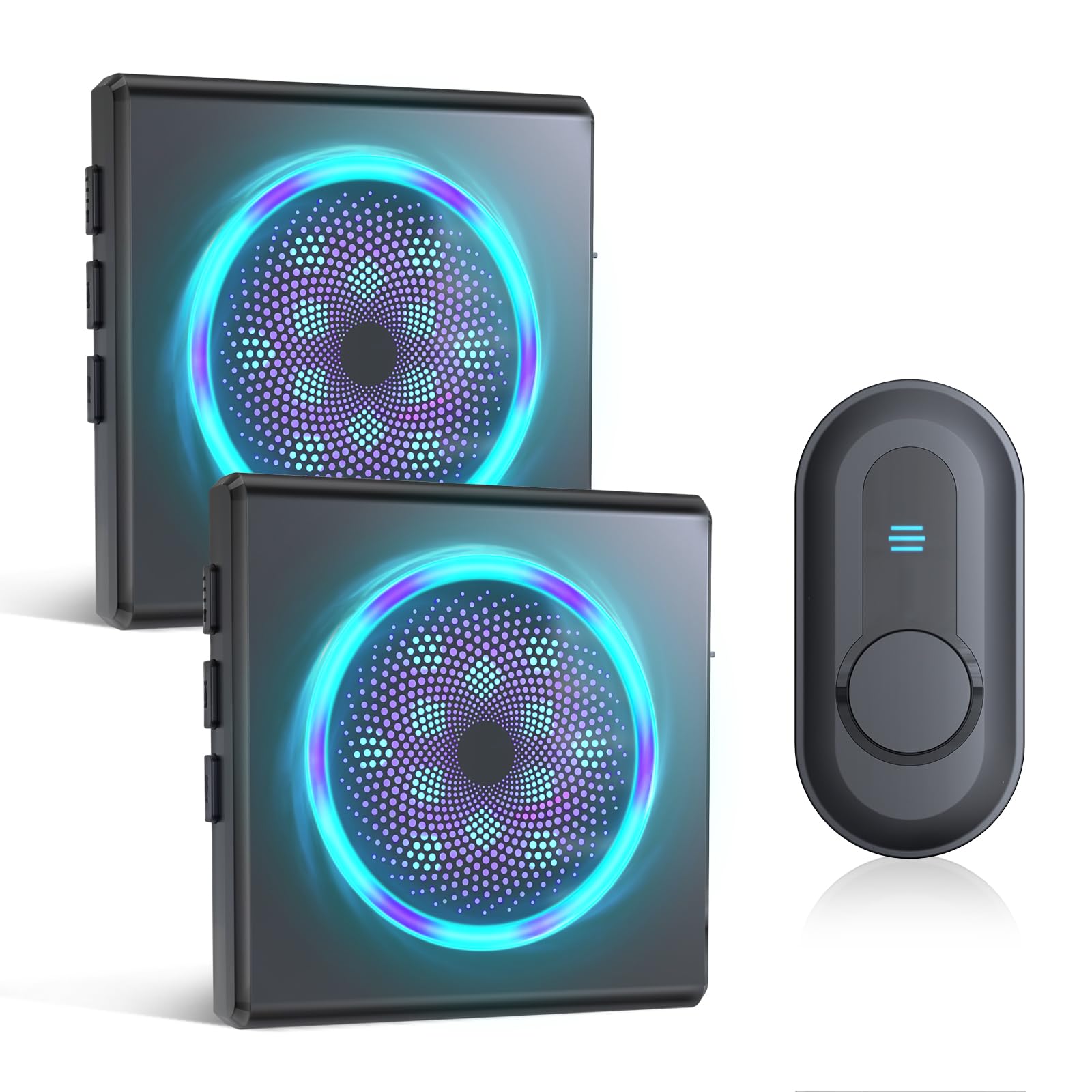 CallToU doorbell with strobe light signaling visitors for the hearing impaired.