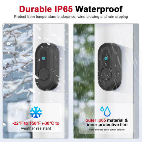 CallToU doorbell volume control reaches 110 dB for clear sound alerts.