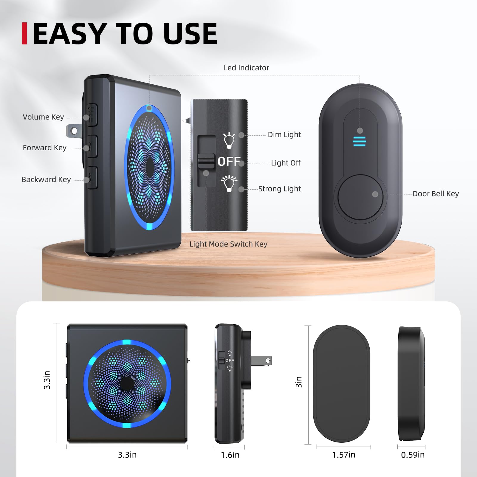 CallToU silent night mode delivers visual alerts without sound.