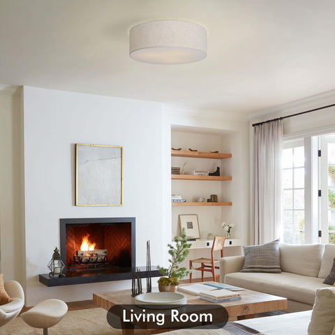 CALOKES durable metal frame and linen shade ensuring long-lasting performance