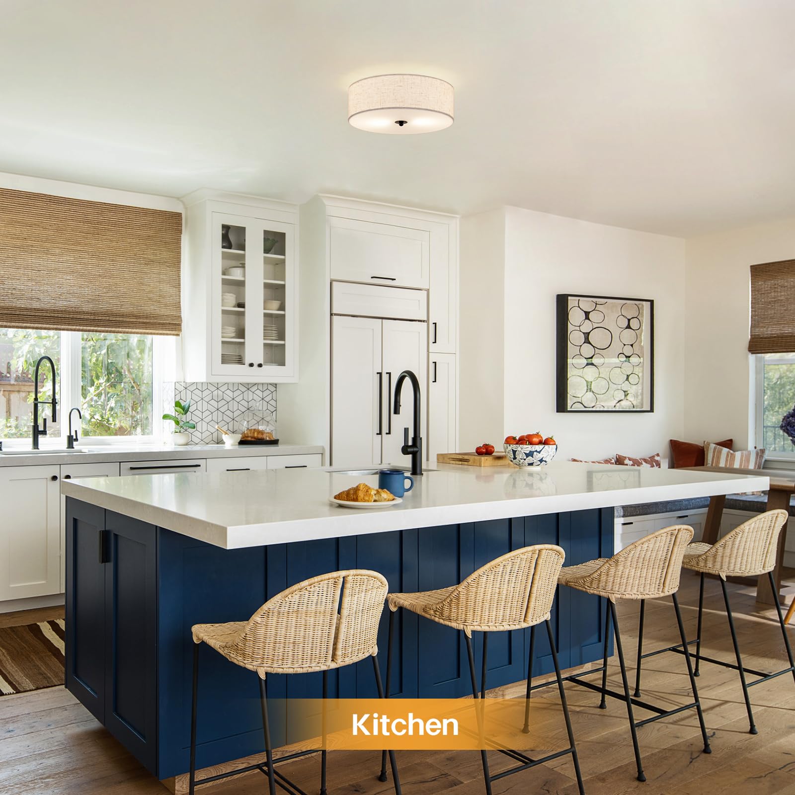 CALOKES easy-install ceiling light kit enables quick, tool-free setup