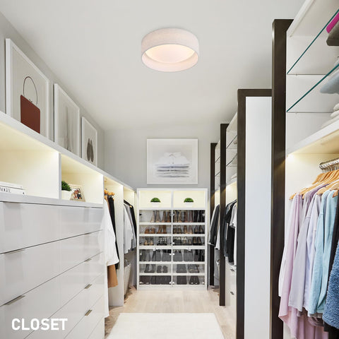 CALOKES easy installation flush-mount ceiling light reduces setup time.