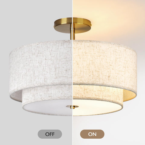 CALOKES hardwired installation provides secure, lasting ceiling lighting in living spaces.