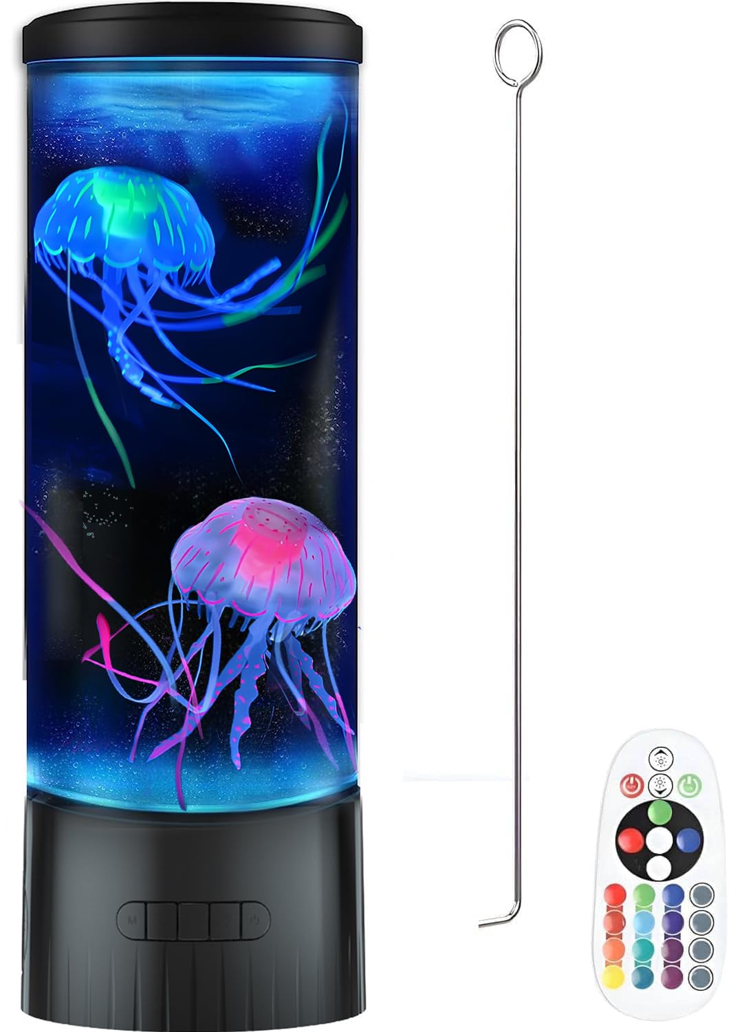 CALOVER Jellyfish Lamp on a desk creating a calming desk ambiance