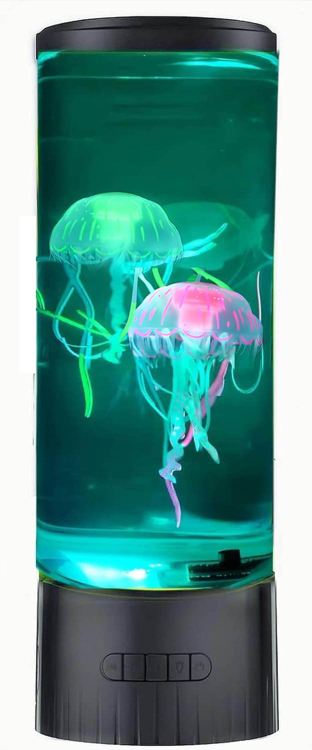 CALOVER Jellyfish Lamp white noise feature creates focused or relaxed ambiance