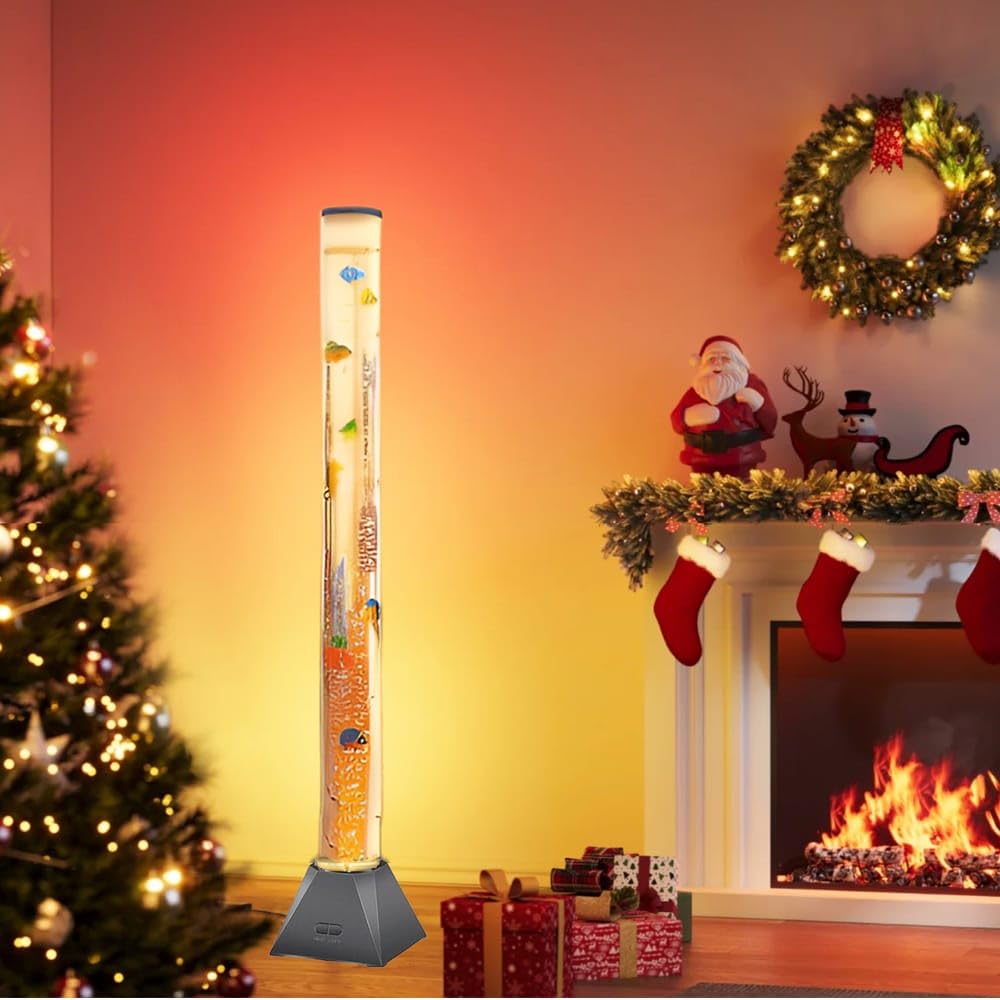 CALOVER bedroom night-light tower creates a gentle, calming glow.