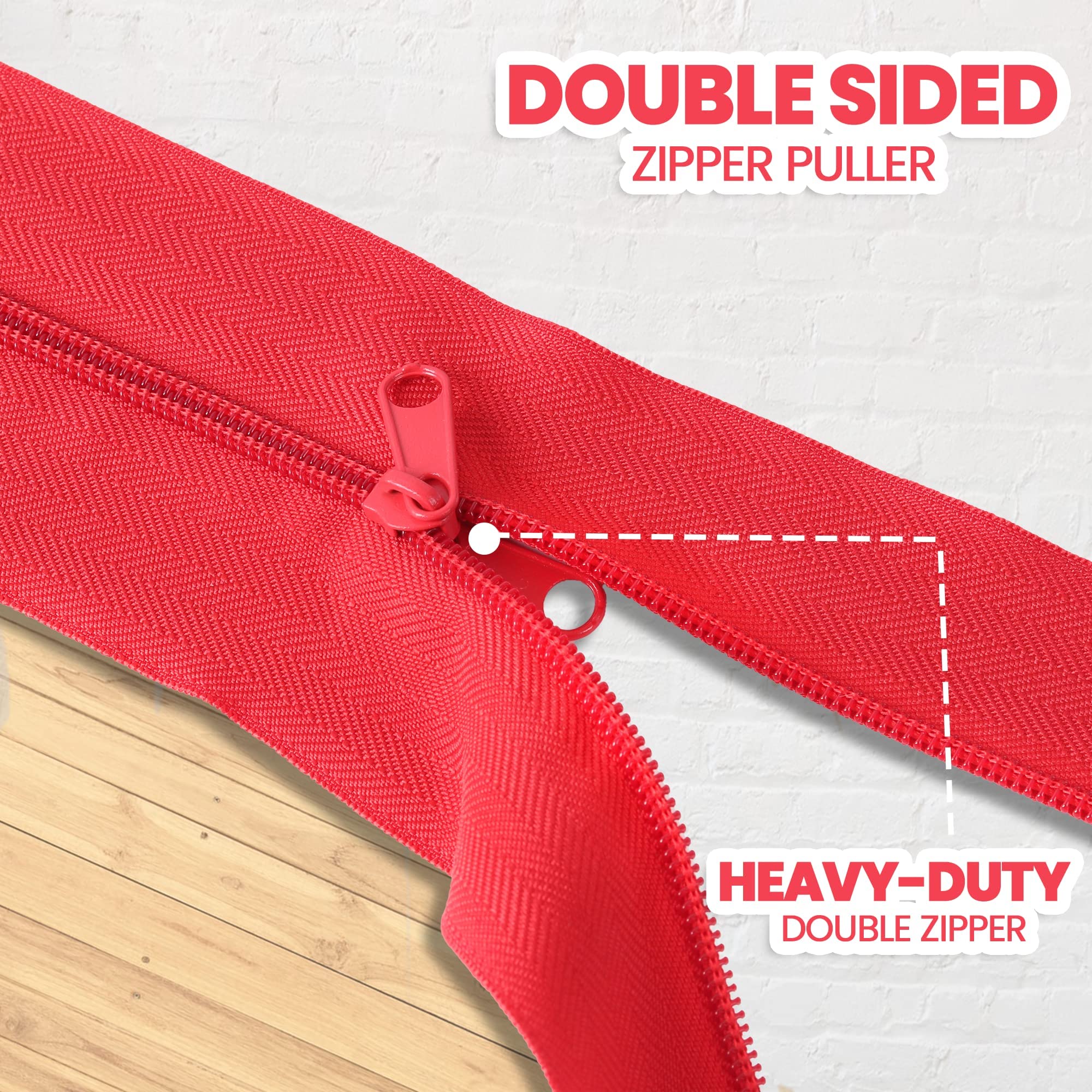 CALPALMY 12-pack zippers deliver reliable, smooth operation on busy job sites.