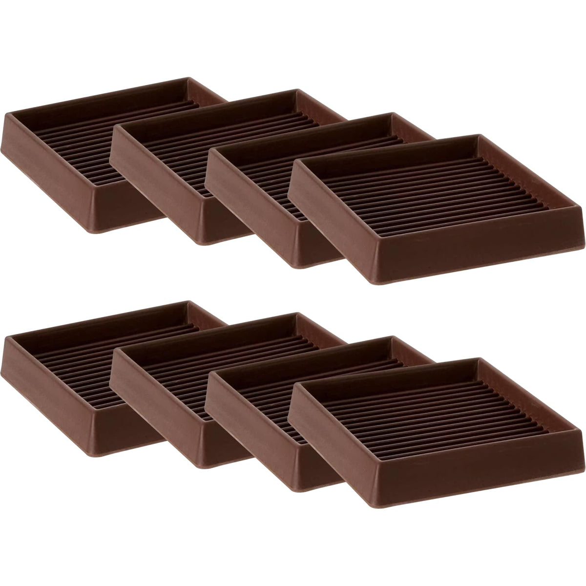 CalPalmy 4x4 caster cups top view with anti-slip grip for stable furniture