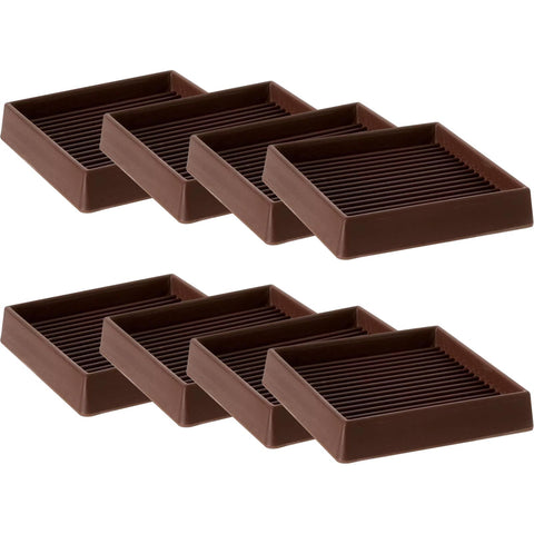 CalPalmy 4x4 caster cups top view with anti-slip grip for stable furniture