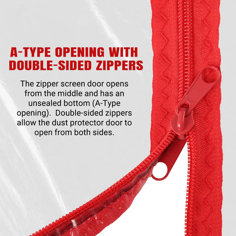 CALPALMY double-sided zipper in action for easy access from either side