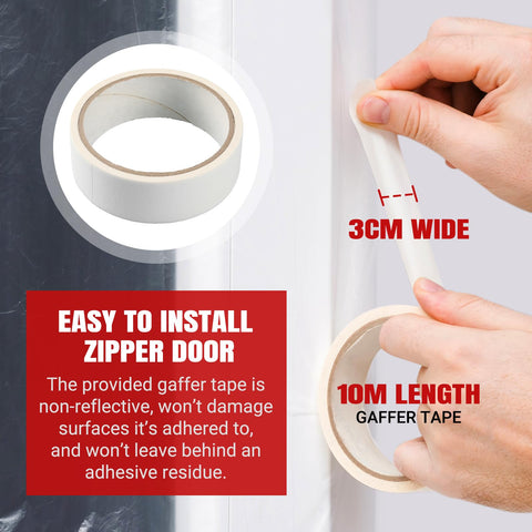 CALPALMY included gaffer tape ensures clean, residue-free installation