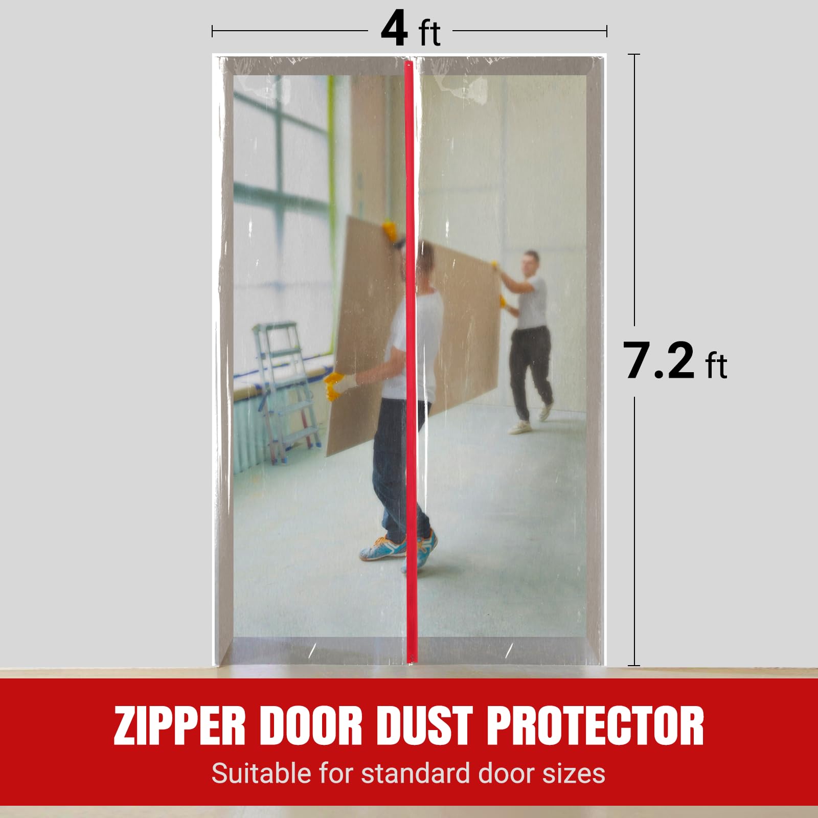 CALPALMY heavy-duty plastic sheeting provides durable reusable protection
