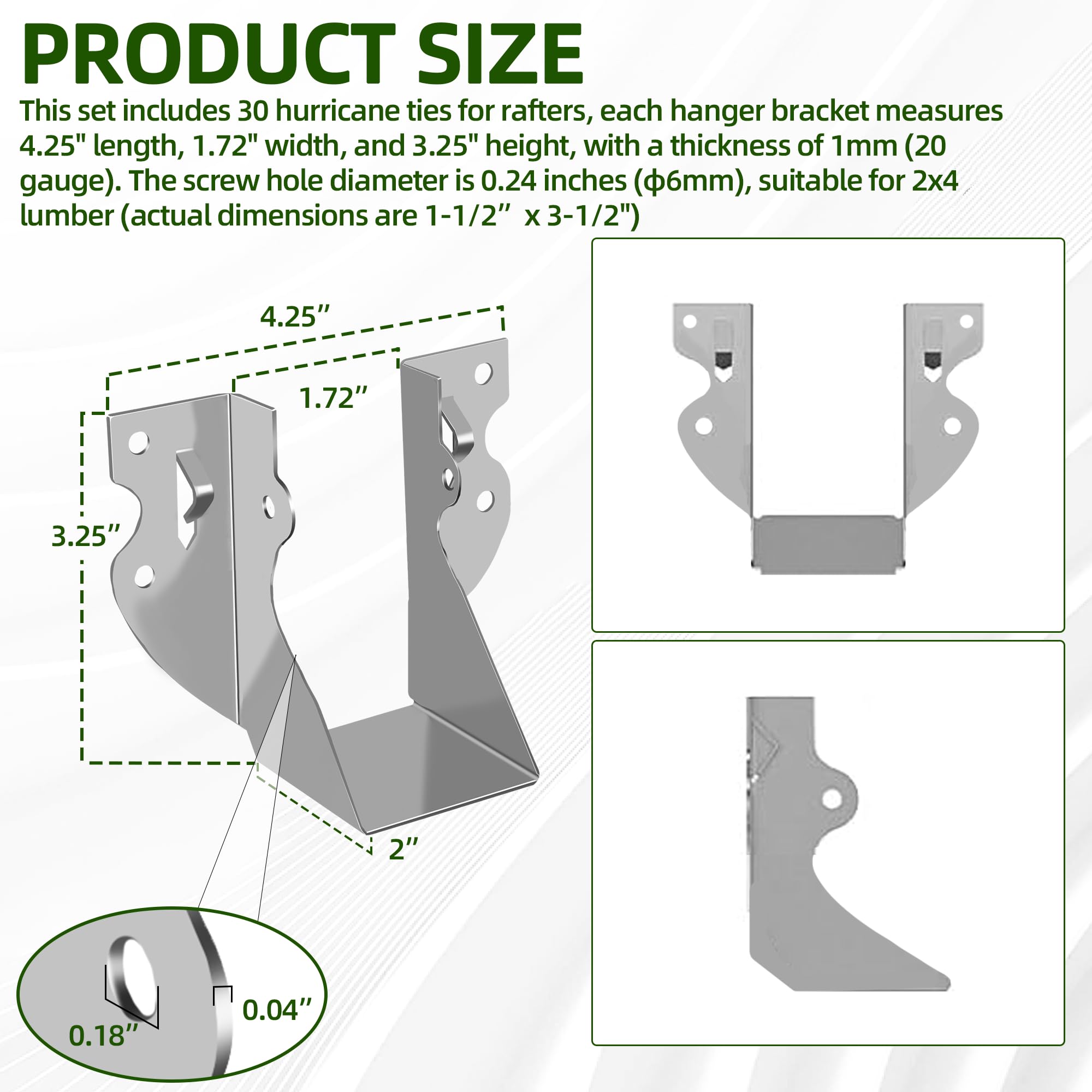 Calvana 2x4 brackets with 20-gauge steel offer strong timber joints