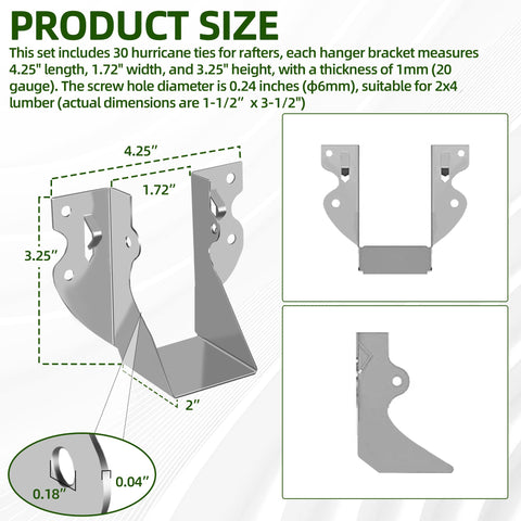 Calvana 2x4 brackets with 20-gauge steel offer strong timber joints