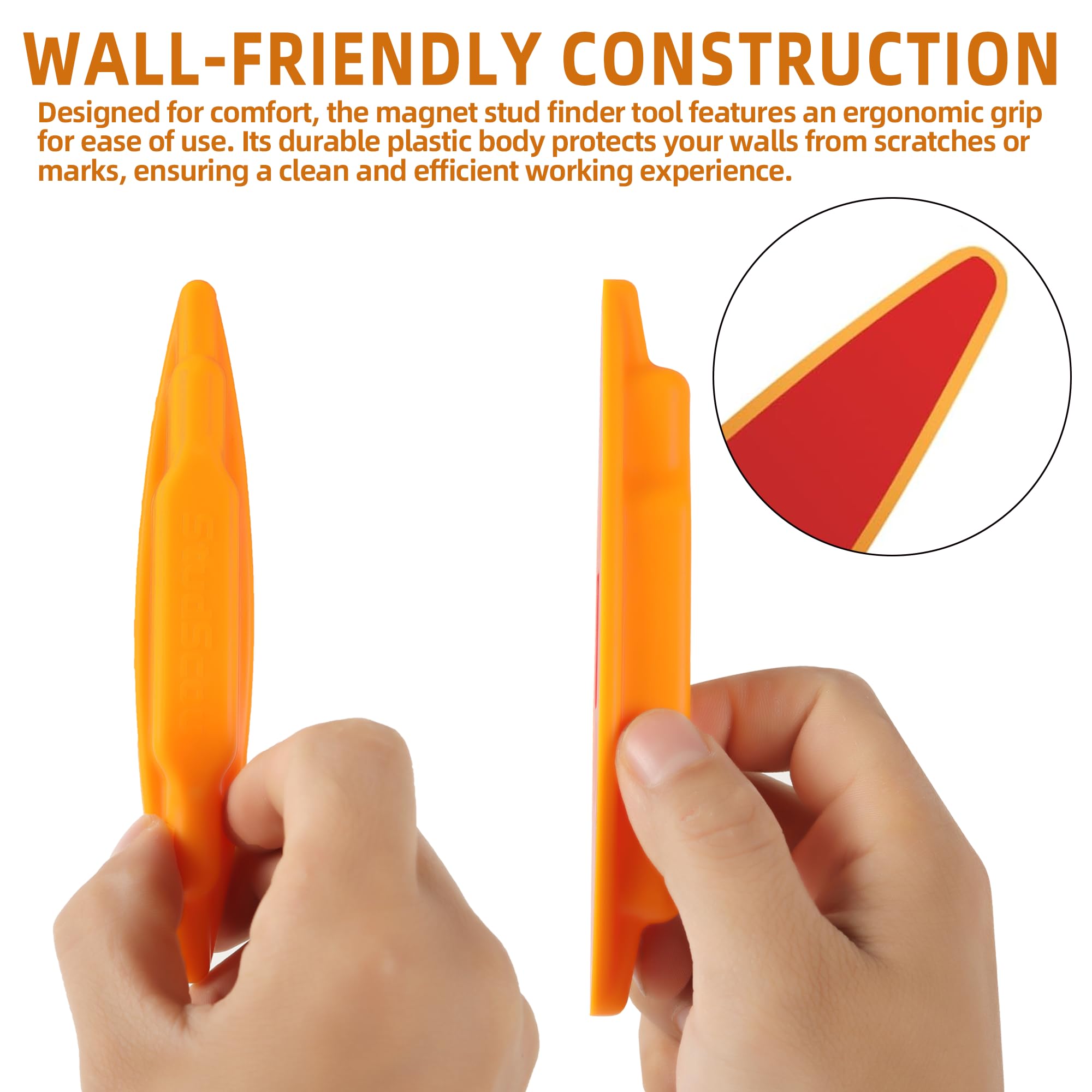 Calvana drywall-wood-metal compatibility speeds locating studs across surfaces.