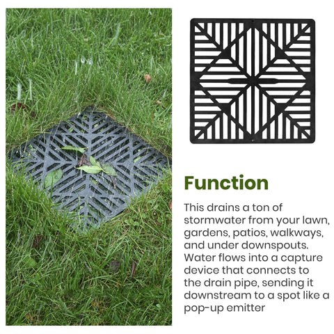 Calvana quick-install drain cover sits atop basins for fast setup.
