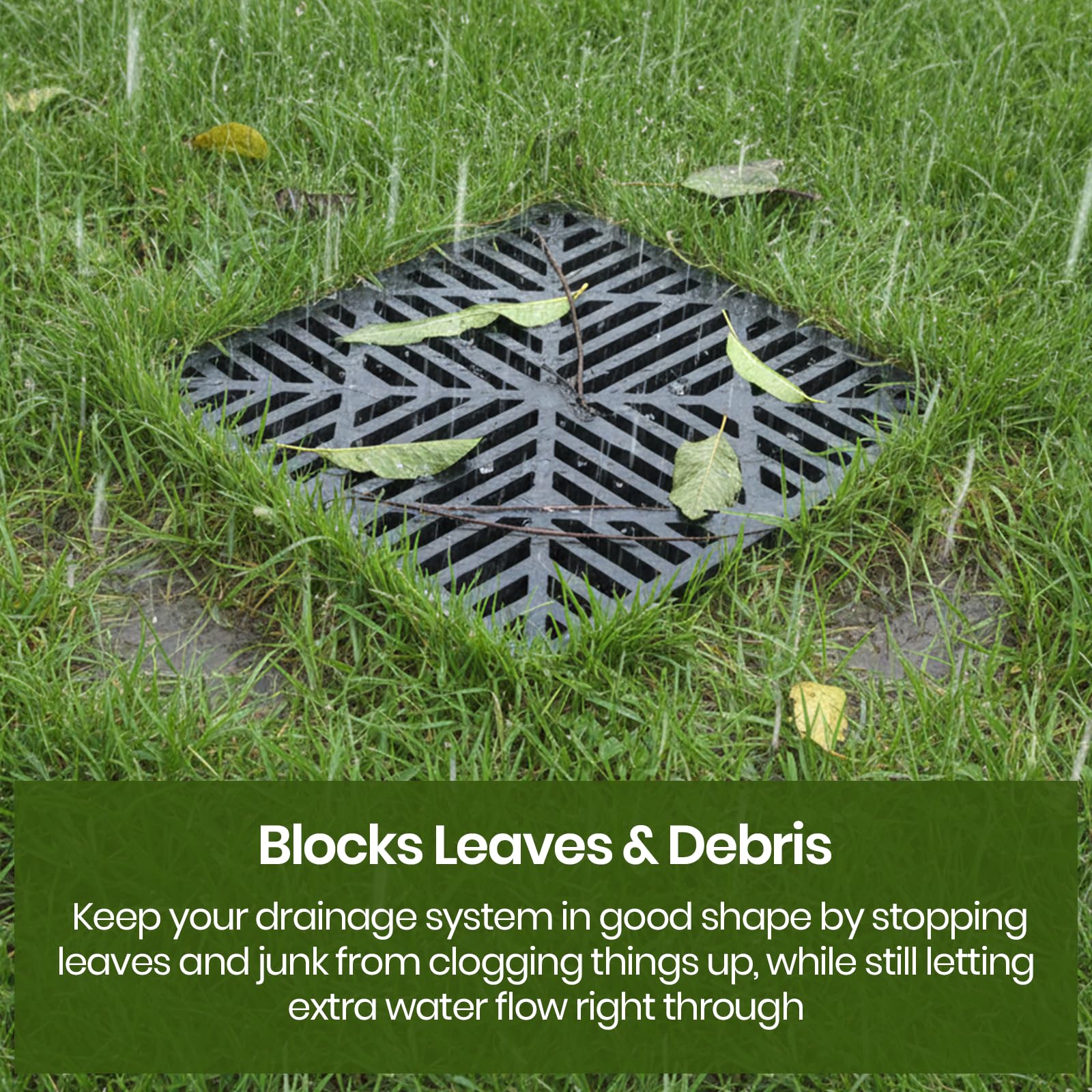 Calvana extra reinforcement polyethylene grate withstands heavy-use environments.