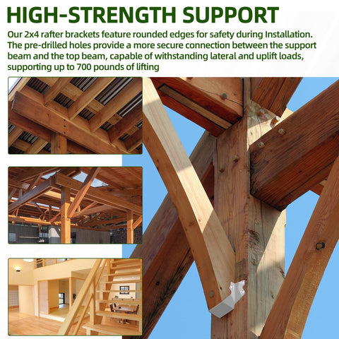 Calvana brackets with hot-dip galvanization resist corrosion in outdoor use