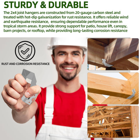 Calvana pre-drilled holes simplify secure fastening across joists and roofs