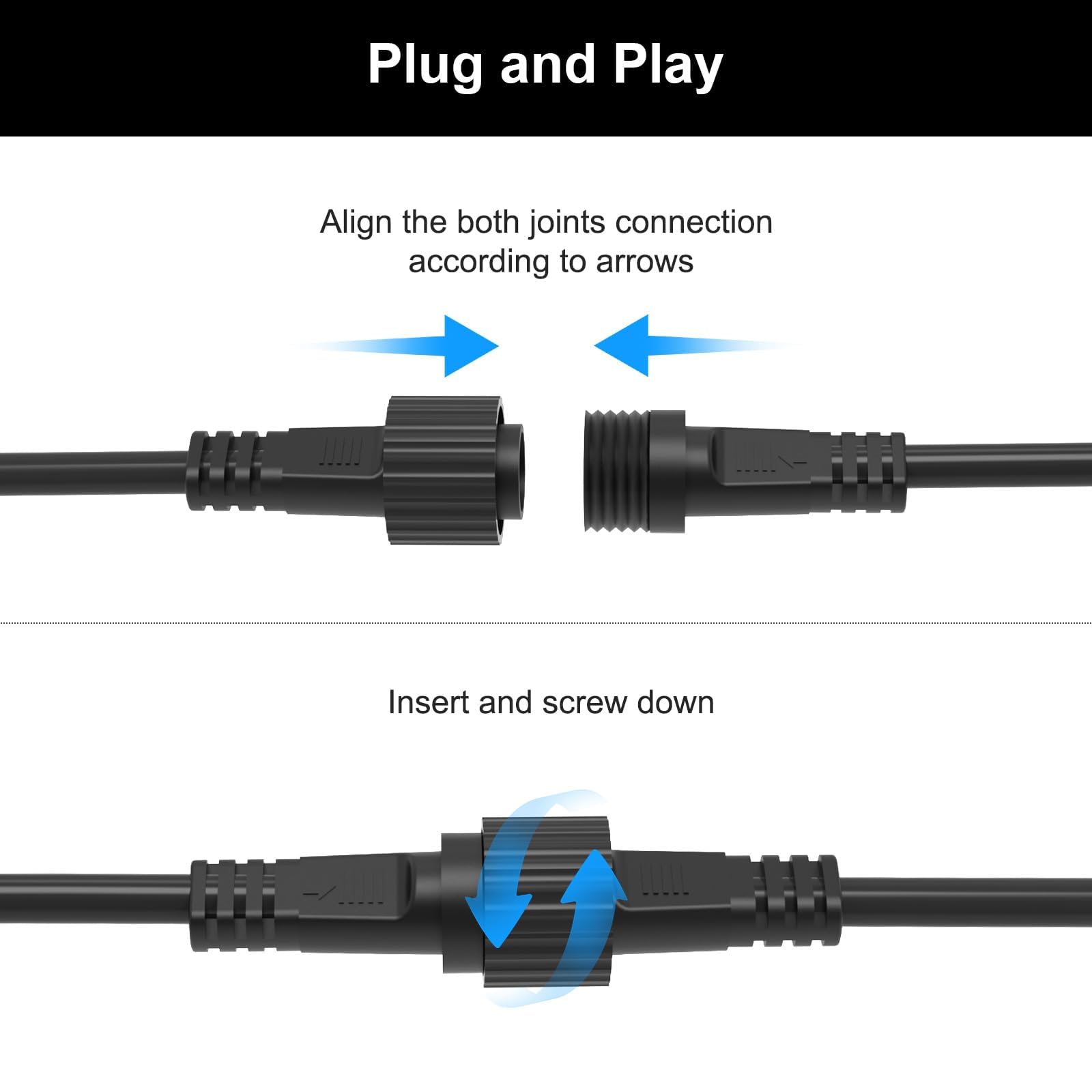 Camantu 16AWG extension lead emphasizes sturdy gauge for reliable lighting connections