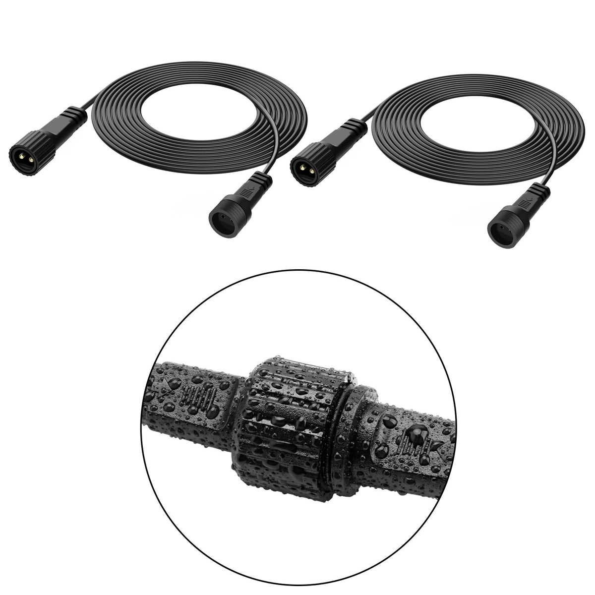 Camantu 2Pin extension 10ft cord shows extended reach for outdoor lighting