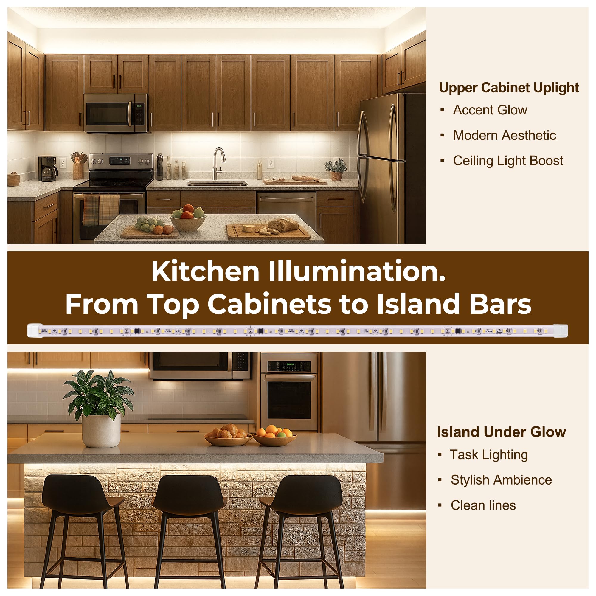 Cambk durable waterproof kitchen lighting suitable for indoor and humid spaces.